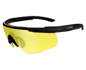Wiley X 300 Saber ADV Yellow Matte Black Frame - очки стрелковые желтые линзы