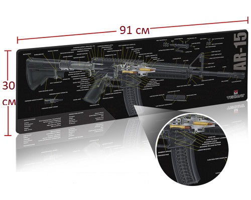 Мат для чистки TekMat AR15 схема-1