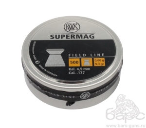 Пульки RWS SuperMag калибр 4,5 мм вес 0,6 г 500 шт - 1