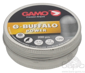 Пульки Gamo G-Buffalo калибр 4,5 мм 1 г 200 шт - 1