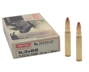 Патрон 9,3х62 Norma 18,5 г Plastic Point - 1