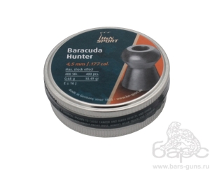 Пульки H&N Baracuda Hunter калибр 4,5мм вес 0,68 г 400 шт - 1