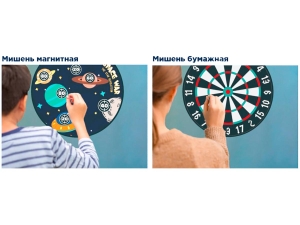 Набор для дартса Stinger 2в1 Космос (классика+магнит.стор.), Ø43 см-4