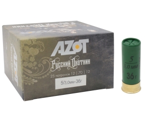 Патрон 12х70 дробь 5 навеска 36 г Русский охотник Азот - 1