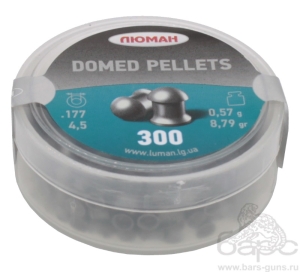 Пульки Люман Domed вес 0,57 г 300 шт - 1