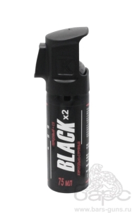 Баллончик Black аэрозольно-струйный 75 мл с дополнительной защитой - 1