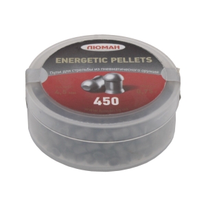 Люман - пульки Energetic Pellet Light калибр 4,5 мм вес 0,75 г пачка 450 шт - 1