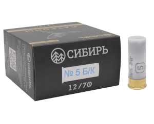 Патрон 12х70 дробь 5 Сибирь Premium 34 г б-к - 1