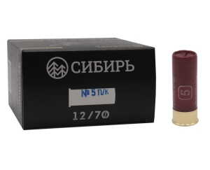Патрон 12х70 дробь 5 Сибирь Premium 34 г - 1