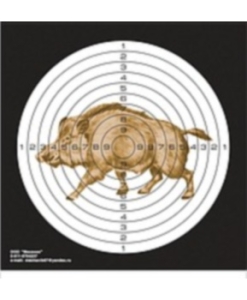 Мишень для пневматики Кабан 140х140мм, цветная 290 г.м (50шт. в пачке)