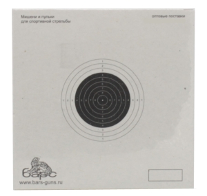 Мишень Барс спортивная №8 100х100 винтовка