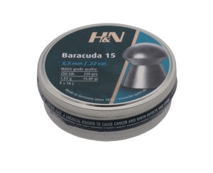 Пульки H&N Barracuda 15 калибр 5.5 мм вес 1.03 г 250 шт - 1