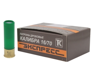Патрон 16х70 дробь 0 Экспресс Техкрим - 1