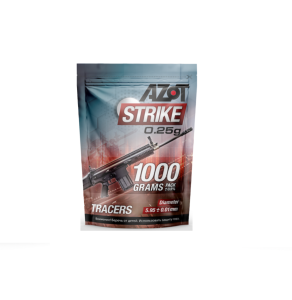 Шары для страйкбола трассерные Azot Strike Tracers кал.6мм, 0,25г (1000 гр)