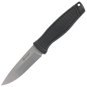 Ganzo - нож G-806-BK черная рукоять пластиковые ножны - 1