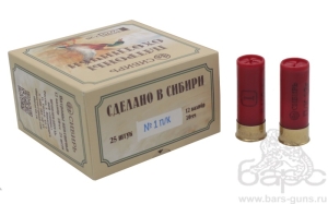 Патрон 12х70 дробь 1 Сибирь Premium - 1