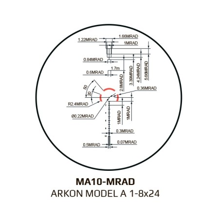 Arkon оптический прицел модель A 1-8х24 - 5