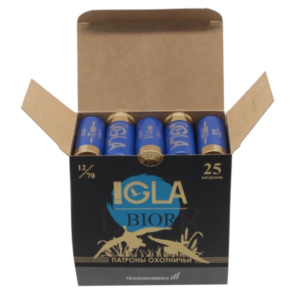 Патрон 12х70 дробь 4 Igla Bior -3