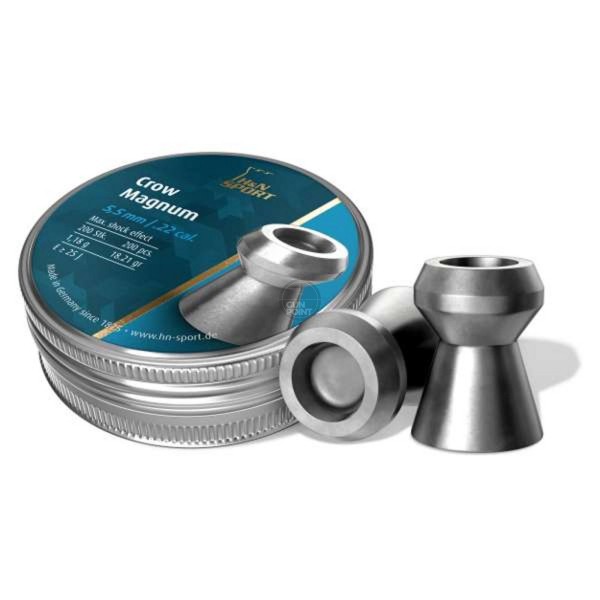 Пульки Haendler&Naterman Crow Magnum  5,5 мм, 1,18г (200 шт)