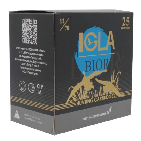 Патрон 12х70 дробь 5 Igla Bior - 5