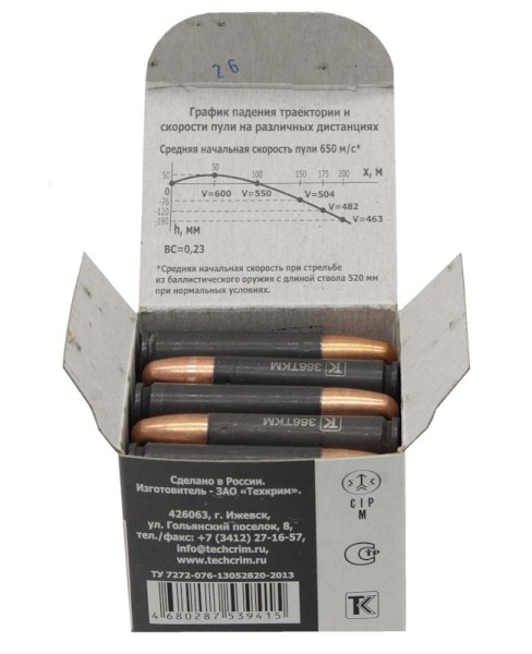 Патрон 366ТКМ FMJ-2 13 г - 3