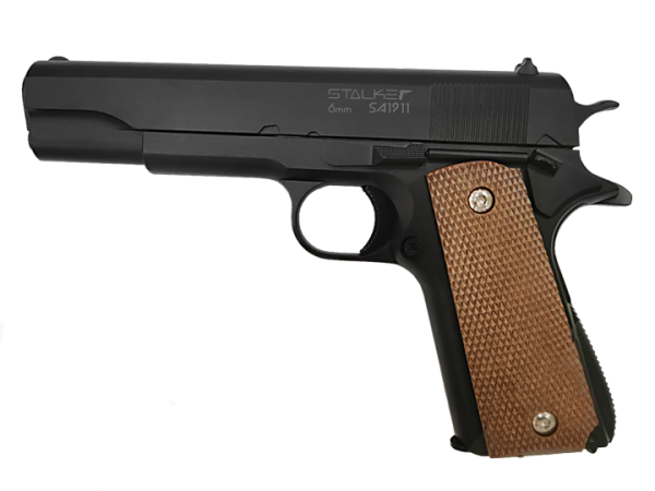 Пистолет Stalker SA1911 Spring - 11, кал.6мм, металл, магазин 13шар, черный
