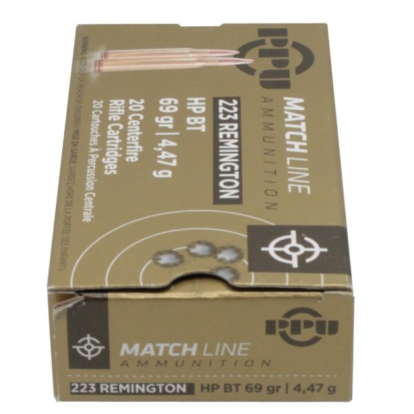 Патрон 223Rem PPU HPBT 4,47 г Match Line - 4