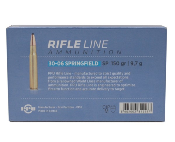 Патрон 30-06 Spr PPU SP 9,7 г - 3