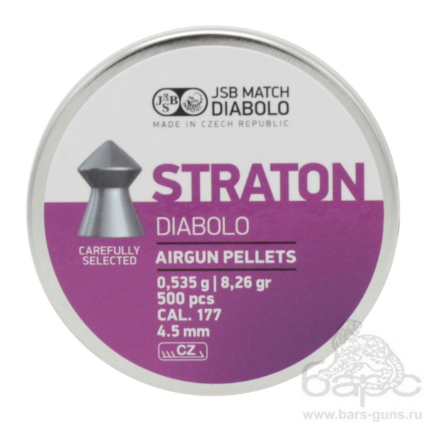 JSB Straton Diabolo  4,5 мм 0,535 г пульки