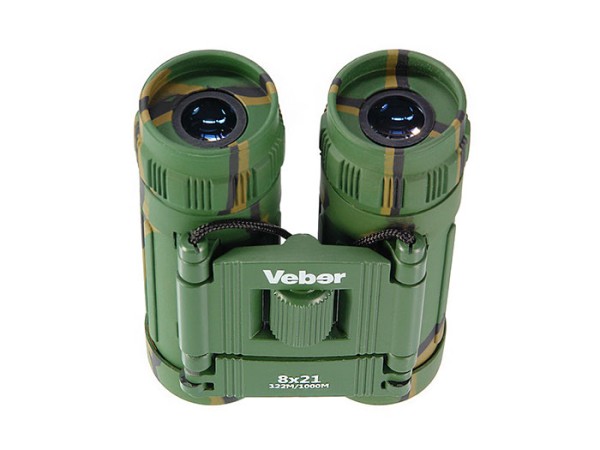 Бинокль Veber 8x21 Sport камуфляж-1