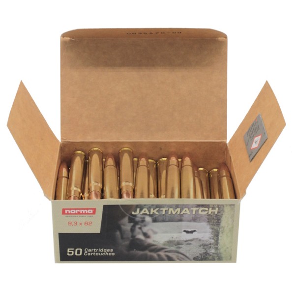 Патрон 9,3х62 Norma  Jaktmatch FMJ 15 г - 2
