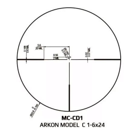 Arkon оптический прицел модель С 1-6х24 - 6