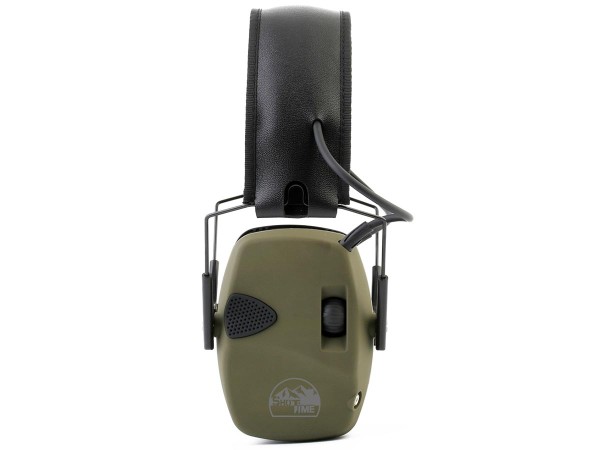Наушники активные ShotTime 32 стрелковые, NRR23db, Army Green, 260 г, зеленые-1