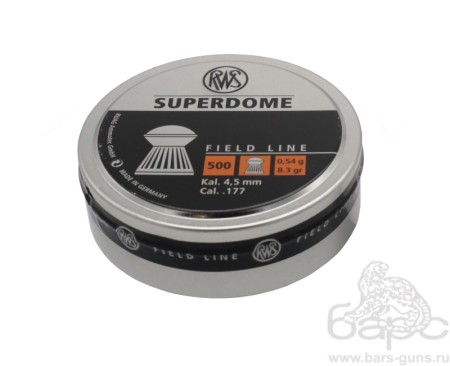 Пульки RWS Super Dome калибр 4,5 мм вес 0,54 г 500 шт - 1