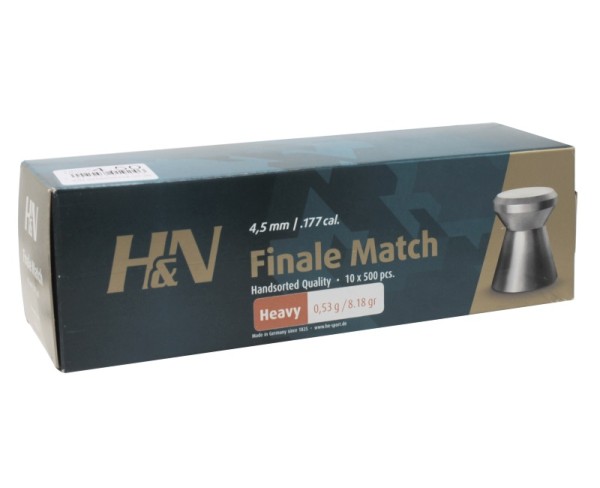 Пульки H&N Final Match Heavy винтовочные калибр 4,5 мм вес 0,53 г, 500 шт - 4